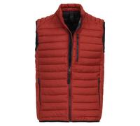 Kurzweste CASAMODA "CASAMODA Weste uni", Herren, Gr. L, orange (dunkelorange), 100% Polyester, Westen (81764030-L) dunkelorange