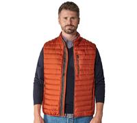 Kurzweste CASAMODA "CASAMODA Weste uni", Herren, Gr. M, orange, 100% Polyester, Westen (85535405-M) orange