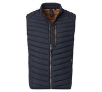 Kurzweste CASAMODA "CASAMODA Weste uni", Herren, Gr. S, blau (dunkelblau), 100% Polyester, Westen (79412424-S) dunkelblau