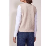 Kurzweste CECIL, Damen, Gr. XL (44), beige (cashmere beige), Stoff, 80% Polyester, 20% Baumwolle, unifarben, comfort fit normal, ohne Ausschnitt, Westen, mit Federgarn (74952223-XL) cashmere beige