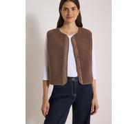 Kurzweste CECIL, Damen, Gr. XS (36), braun (urban taupe), Stoff, 100% Polyester, unifarben, normal normal, Rundhals, Westen, mit durchgehender Knopfleiste vorn (49650125-XS) urban taupe