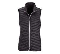 Kurzweste GOLDNER "Kurzgröße Taillierte Daunenweste mit Stehkragen", Damen, Gr. 21, schwarz, Obermaterial: 100% Polyamid PA., Modisch, Westen, Mit taillenformenden Steppmuster (95381000-21) schwarz