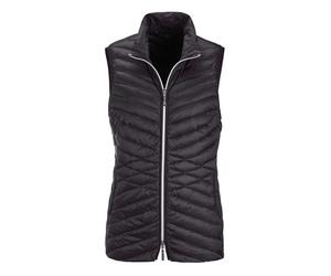 Kurzweste GOLDNER "Kurzgröße Taillierte Daunenweste mit Stehkragen", Damen, Gr. 23, schwarz, Obermaterial: 100% Polyamid PA., Modisch, Westen, Mit taillenformenden Steppmuster (95381000-23) schwarz