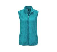 Kurzweste GOLDNER "Kurzgröße Teddy-Weste aus flauschigen Fleece", Damen, Gr. 23, blau (dunkeltürkis), Obermaterial: 100% Polyester PES., Westen (12492042-23) dunkeltürkis