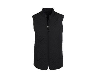 Kurzweste GOLDNER "Leicht wattierte Steppweste", Damen, Gr. 40, schwarz, Obermaterial: 100% Polyester PES., normal, Westen, Ohne (79076964-40) schwarz