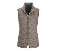 Kurzweste GOLDNER "Taillierte Daunenweste, leicht gefüttert", Damen, Gr. 38, beige (taupe), Obermaterial: 100% Polyamid PA., Modisch, Westen, Mit taillenformenden Steppmuster (52980531-38) taupe