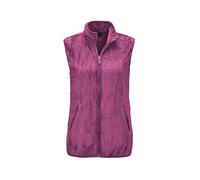 Kurzweste GOLDNER "Teddy-Weste aus flauschigen Fleece", Damen, Gr. 42, lila (cyclam), Obermaterial: 100% Polyester PES., Westen (72549618-42) cyclam