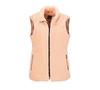 Kurzweste GOLDNER "Teddy-Weste", Damen, Gr. 38, beige, Obermaterial: 100% Polyester PES., Westen, mit sportlichen Kontrastreißverschlüssen (54585919-38) beige