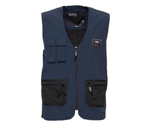 Kurzweste INDICODE "Kurzweste IDPiet", Herren, Gr. M, blau (navy), Obermaterial: 100% Polyester PES., Westen (91495358-M) navy