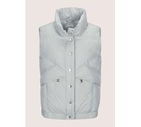 Kurzweste MADELEINE "Steppweste Leicht wattierte Damenweste", Damen, Gr. 48, grau (silbergrau), Obermaterial: 60% Polyester PES. 40% Polyamid PA., Westen (48636961-48) silbergrau