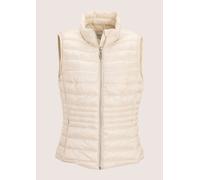 Kurzweste MADELEINE "Steppweste Verkürzte Steppweste für Damen", Damen, Gr. 42, weiß (perlweiß), Obermaterial: 100% Polyamid PA., Modern, Westen, Steppweste (64261410-42) perlweiß