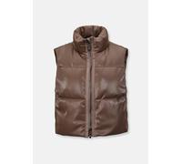 Kurzweste MADELEINE "Weste Kurze Steppweste in Lederoptik", Damen, Gr. 48, blau (nachtblau), Obermaterial: 100% Polyester PES., Modern, Westen (89284269-48) nachtblau