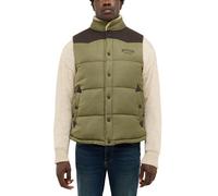 Kurzweste MUSTANG "Herren Style Dublin", Herren, Gr. M, olivgrün, Web, 100% Polyester, regular fit, Westen (32245913-M) olivgrün
