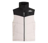 Kurzweste PLEIN SPORT "Kurze Weste", Herren, Gr. XL, schwarz-weiß (06, beige), Futter: 100% Polyester. Außenmaterial: 100% Polyester. Füllung: 100% Polyester, Westen (37781035-XL) 06, beige