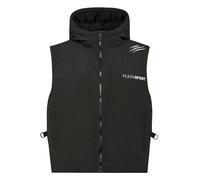 Kurzweste PLEIN SPORT "Scratch", Damen, Gr. M, schwarz (02, schwarz), Obermaterial: 100% Polyamid, 100% Polyester; Futter: 100% Polyester; Füllung: 100% Polyester, Westen (66808056-M) 02, schwarz