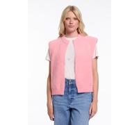 Kurzweste RINO & PELLE "ELONA", Damen, Gr. XL (42), cotton candy, Bouclé, Obermaterial: 63% Polyamid, 24% Polyester, 13% Viskose, regular fit taillenbedeckt, Westen, mit Bündchen (11983659-XL) cotton