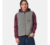 Kurzweste SANTA CRUZ "CLASSIC LABEL VEST", Herren, Gr. M, grau (mist), Obermaterial: 100% Baumwolle, Westen, aus Baumwolle, sportlicher Stil, leichtes Design (28551247-M) mist