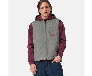 Kurzweste SANTA CRUZ "CLASSIC LABEL VEST", Herren, Gr. M, grau (mist), Obermaterial: 100% Baumwolle, Westen, aus Baumwolle, sportlicher Stil, leichtes Design (28551247-M) mist