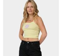 Kurzweste SANTA CRUZ "SUN DAZE VEST", Damen, Gr. M (10), celestial gelb, Obermaterial: 70% Baumwolle, 30% Polyester, Westen, aus Baumwolle und Polyester, für sportliche Aktivitäten (83590051-M) celest