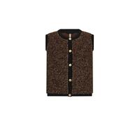 Kurzweste SOYACONCEPT "Soya Concept Vest SC-BESSIE", Damen, Gr. XS, 98694 hot fudge melange, Obermaterial: 100% Polyester, Westen (76360730-XS) 98694 hot fudge melange