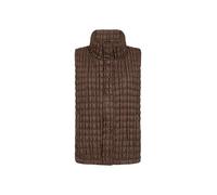Kurzweste SOYACONCEPT "Soya Concept Vest SC-SEVILLA 2", Damen, Gr. M, braun (8694 hot fudge), Obermaterial: 100% Polyester, Westen (20805435-M) 8694 hot fudge