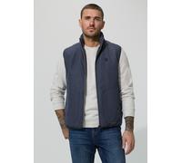 Kurzweste STREET ONE MEN, Herren, Gr. 3XL, summer night blau, Stoff, Obermaterial Vorderseite: 100% Polyester; Obermaterial: 57% Baumwolle, 43% Polyester; Futter: 100% Polyester, unifarben, normal nor