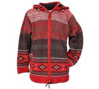 Kuschelige gefütterte Unisex Strickjacke aus Schurwolle, Modell 8, M
