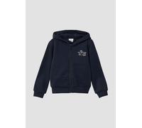 Kuschelige Kapuzen-Sweatjacke mit Wendepailletten 104/110 blau 2173274.5952.104_110