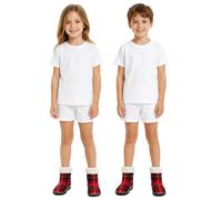 kuschelige Kinder Hausschuh-Socken warme Winter-Strümpfe Jugendliche Teenager Mädchen Jungen Stopper-Socken mit Sohle 928150 Schwarz/Rot 31/34
