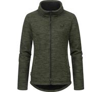 Kuschelige Strickjacke mit Stehkragen "Liram Melange" Dark Olive XXL