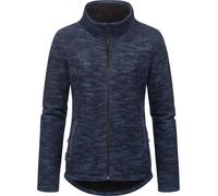 Strickjacke RAGWEAR "Liram Melange" Gr. L (40), blau (navy) Damen Strickjacken (92051957-L) navy