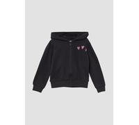 Kuschelige Sweatjacke mit glitzerndem Rückenprint 92/98 grau 2169465.9866.92_98