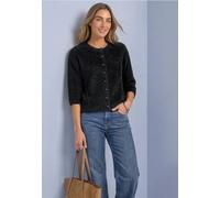 Kuscheliger Halbarm Cardigan mit Rundhals