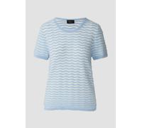 s.Oliver BLACK LABEL Regular Fit Strickshirt aus Viskose-Mix in Bleu, Größe 40