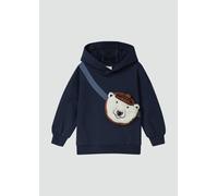 Kuscheliger Oversize Hoodie mit aufgesetzter Reißverschlusstasche 92/98 blau 2173446.5952.92_98