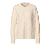 Street One Strickpullover Cecil Damen Rundhals Langarm Soft Beige Gr. 38