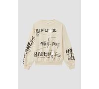 Kuscheliges Oversize Sweatshirt mit Folienprint 134/140 Beige 2173428.0406.134_140