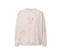 Kuscheliges Peanuts Sweatshirt aus Baumwollmischung mit Snoopy-Print beige - Gr. - one size
