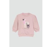 Kuscheliges Sweatshirt mit Glitzer-Art-Print zartrosa 92