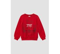 Kuscheliges Sweatshirt mit Glitzerprint 104/110 rot 2173270.3384.104_110
