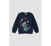Kuscheliges Sweatshirt mit X-Mas-Frontprint 104/110 blau 2170172.5952.104_110