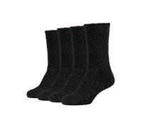 4er Pack camano Sustainable Cosy Crew Socken Damen 9997 - black mix 39-42