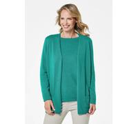 Kuschelweiche Kaschmir-Strickjacke grün 25