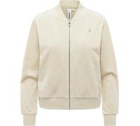 Kuschelweiche Sweatjacke "Doron Embossed" Ecru M
