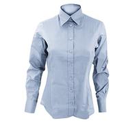 Kustom Kit Corporate Oxford Bluse, Langarm (42 DE) (Hellblau)