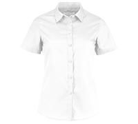 KUSTOM KIT Damen Kurzarm Poplin Bluse (14UK/40DE) (Weiß)
