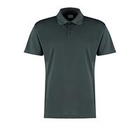 KUSTOM KIT Herren Cooltex Wicking Polo Polohemd, Graphit, L