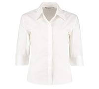 Kustom Kit Ladies 3/4 Sleeve Continental Blouse 20 White
