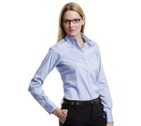 Kustom Kit Ladies Long Sleeve Corporate Oxford Shirt 12 White