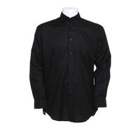 Kustom Kit - Men´s Classic Fit Workwear Oxford Shirt Long Sleeve Black - Gr. - 15